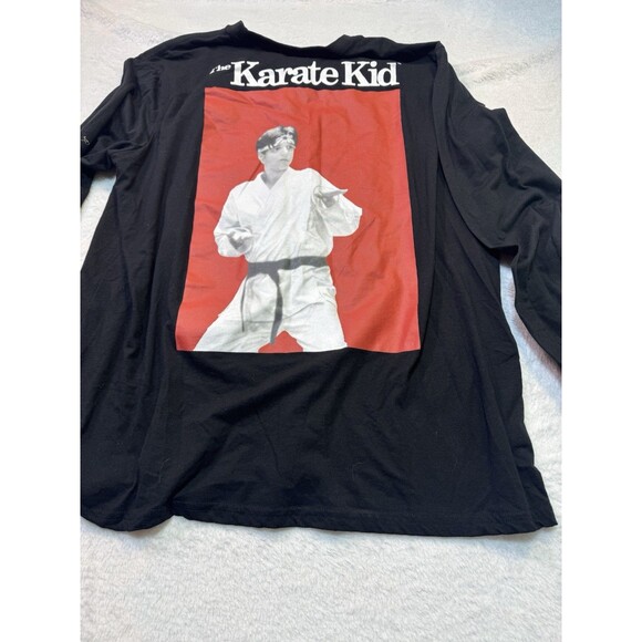 The Karate Kid Movie T-Shirt Long Sleeve Daniel LaRusso Mr Miyagi Size XL double - Picture 9 of 9